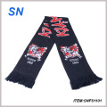 Jacquard 100%Acrylic Knitted Team Scarf Football Scarf Fan Scarf